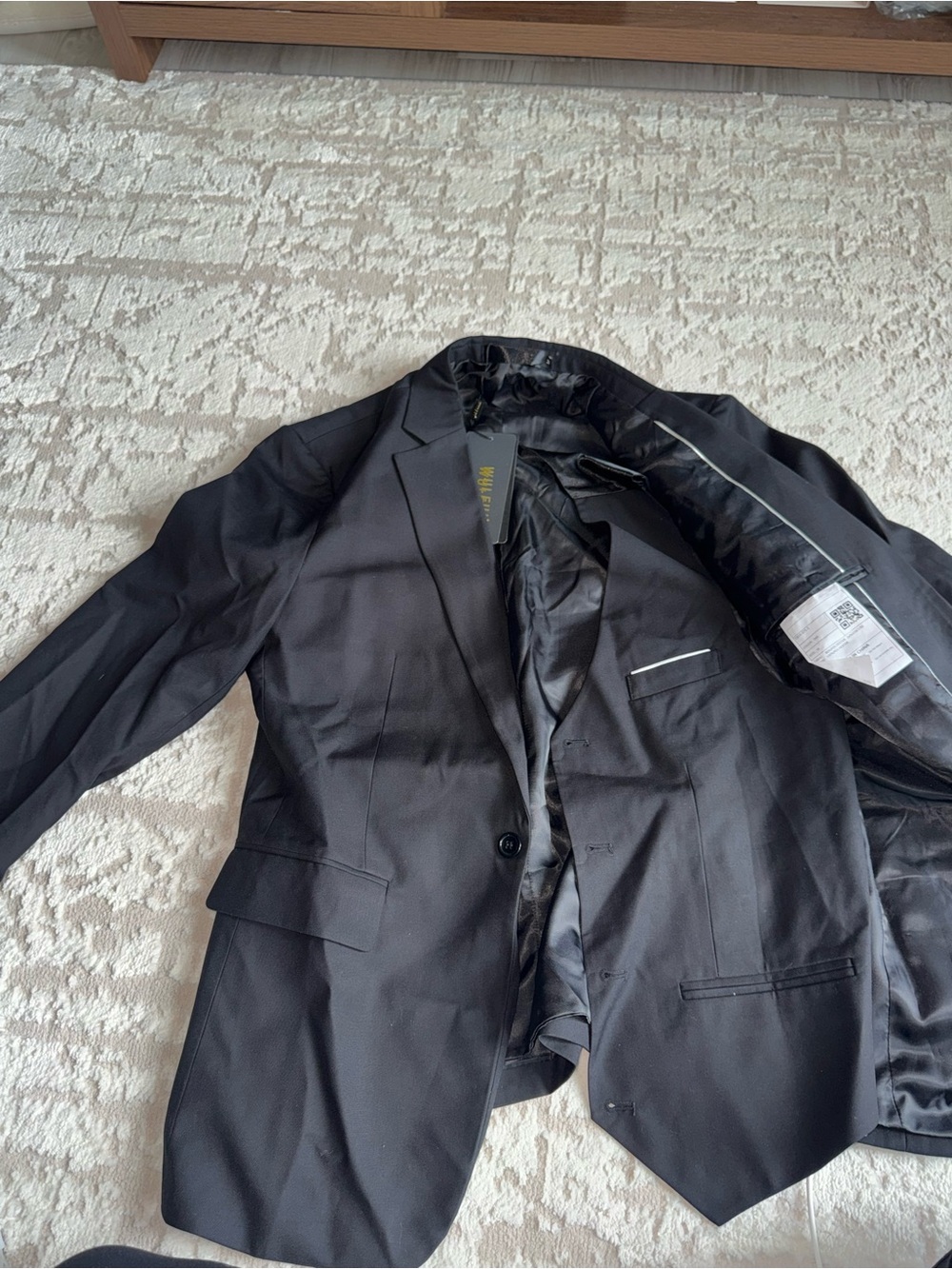 Men's Black Blazer Tailored Suit Jacket